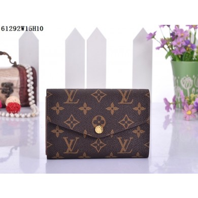 AAA Louis Vuitton Monogram Canvas Wallet 61292 Brown GL04589