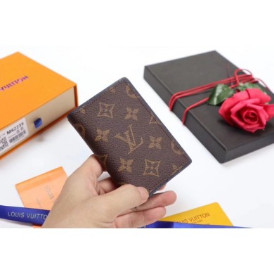 AAA Louis Vuitton Monogram Ink Card Purse 62219 brown GL03044