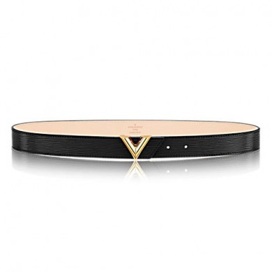 Best Quality Louis Vuitton Epi Calf Leather Essenitial V 30MM Belt M9021W Black GL03511