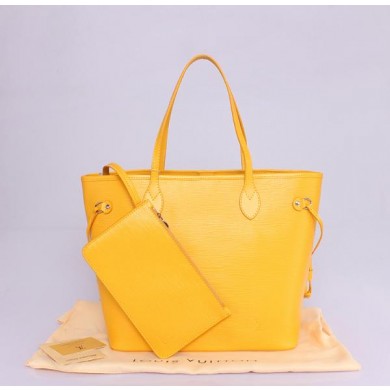 High Imitation 2013 louis vuitton epi leather bag neverfull mm m40931 yellow GL01030