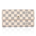 AAA Louis Vuitton Damier Canvas Pochette Wallet White N61735 GL00968