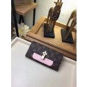 AAA Louis Vuitton FLOWE Monogram Canvas Wallet 62566 pink GL01864