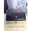 Copy Louis Vuitton Monogram Empreinte Wallet M61182 Black GL00070