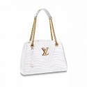 LOUIS VUITTON NEW WAVE CHAIN TOTE M51978 white GL03607