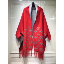 AAA 1:1 Louis vuitton lambswool & cashmere Shawl 71150 red GL01229