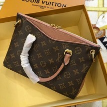 AAAAA Louis Vuitton original Monogram Canvas Pallas Bag M42961 Nude GL01857