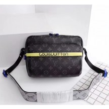 Louis vuitton monogram canvas messenger 43845 black GL03190