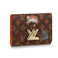 AAA 1:1 Louis Vuitton Twist Compact Wallet M63889 orange GL04146