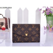 AAA Louis Vuitton Monogram Canvas Wallet 61292 Brown GL04589