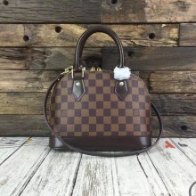 High Quality Louis Vuitton Damier Ebene Canvas ALMA BB M41221 Coffee GL02589