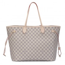 Louis Vuitton handbag damier azur canvas neverfull gm n51108 GL00785