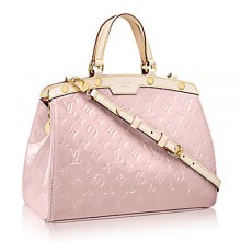 Replica Louis Vuitton Monogram Vernis Brea MM M90927 Rose Ballerine GL04180