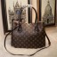 Copy Louis Vuitton Monogram Canvas Tote Bag 7922 Coffee GL01103