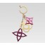 Imitation Louis Vuitton handbag cosmic blossom bag charm m66155 (rose) GL01643