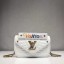 LOUIS VUITTON NEW WAVE CHAIN BAG PM M51683 white GL01279
