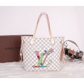 AAA 2014 Louis Vuitton damier azur canvas neverfull mm n51107 GL00228