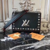 louis vuitton top original epi leather twist mm B50282 black GL02349