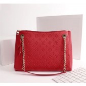 Replica Louis Vuitton Monogram Empreinte SURENE MM M43758 red GL04529