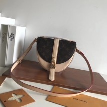 Louis Vuitton original Chantilly Lock Monogram Canvas Handbags M43590 apricot GL01899