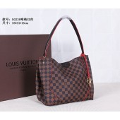 Quality Louis Vuitton Damier Ebene CAISSA Hobo Bag 41555 Red GL02025